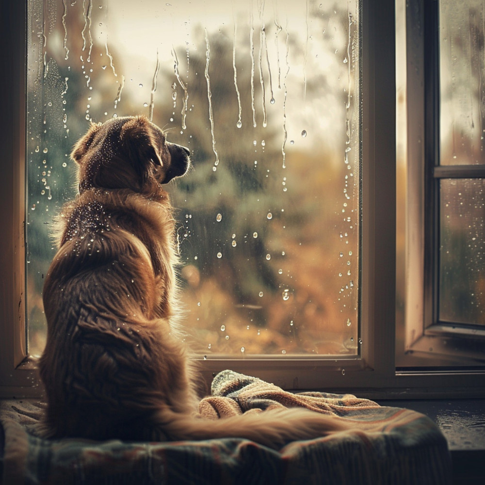 Lluvia Binaural Pacífica Para La Comodidad Canina