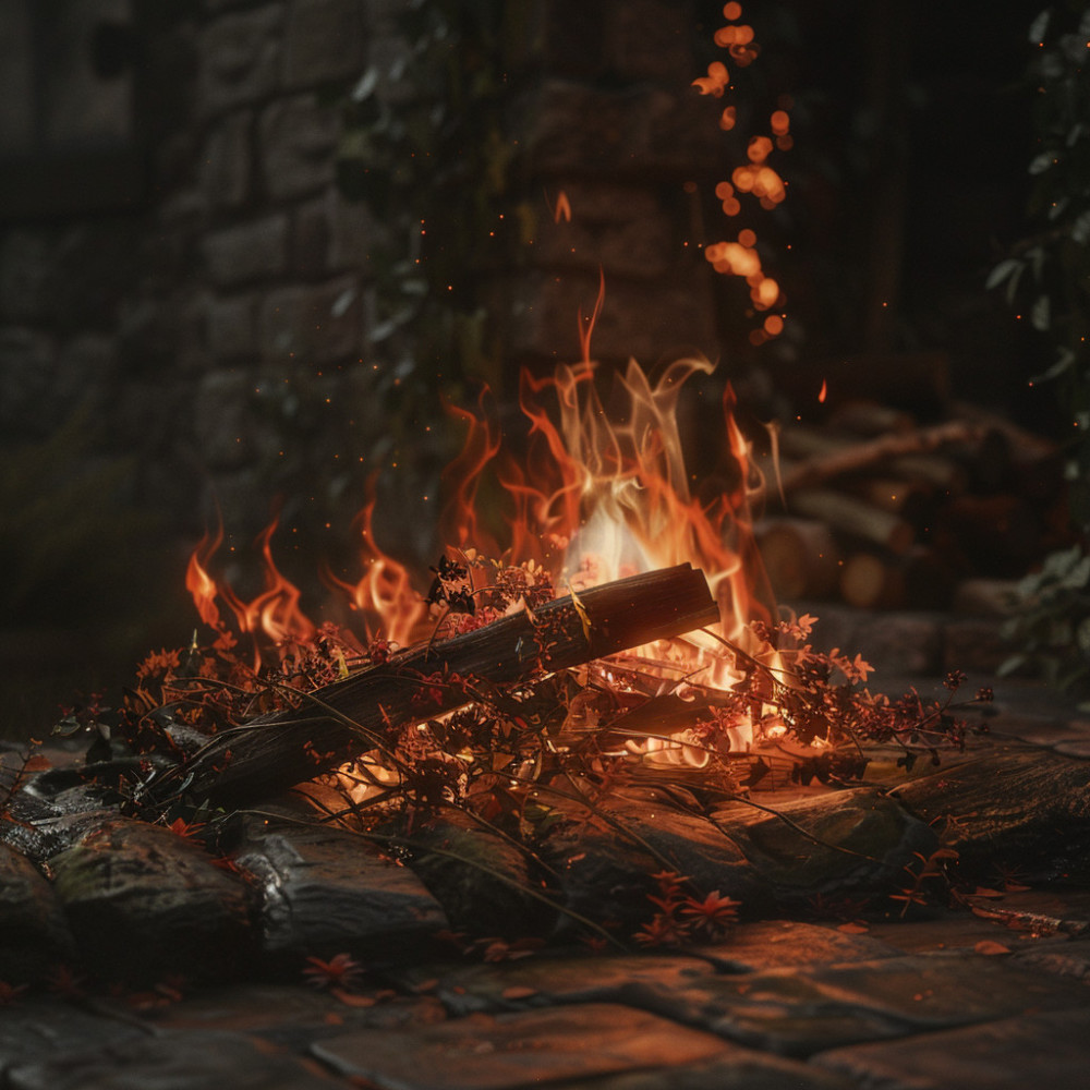 Ease in the Fire's Soothing Rhythm