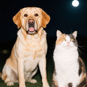 ดาวน์โหลดและฟังเพลง Pets Night Calm Music พร้อมเนื้อเพลงจาก Blissful Pet Time