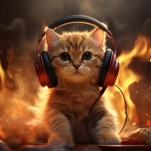 Music for Relaxing Cats的專輯Fire Glow: Quiet Moments for Cats