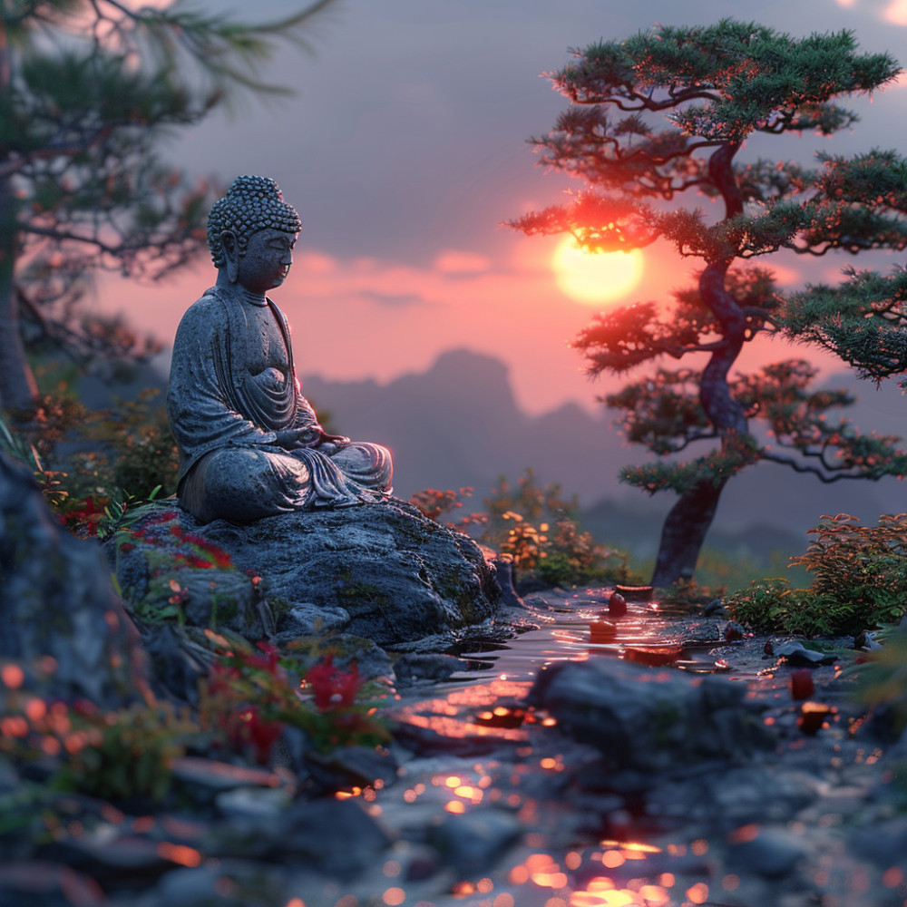 Encontrar Tranquilidad En El Abrazo De La Meditación
