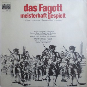 Album Das Fagott - Meisterhaft Gespielt from Manfred Sax