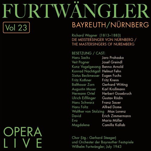 The Mastersingers of Nuremberg. Dritter Aufzug: Nun denn, wenn's Meistern und Volk beliebt Morgen ich leuchte