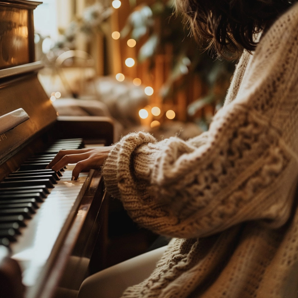 Piano Suave De La Melodía De La Cima De La Colina