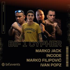 bif.events的專輯BIF 1 - CYPHER (feat. popz, Marko Jack, Marko Filipovic & InCode) [Explicit]
