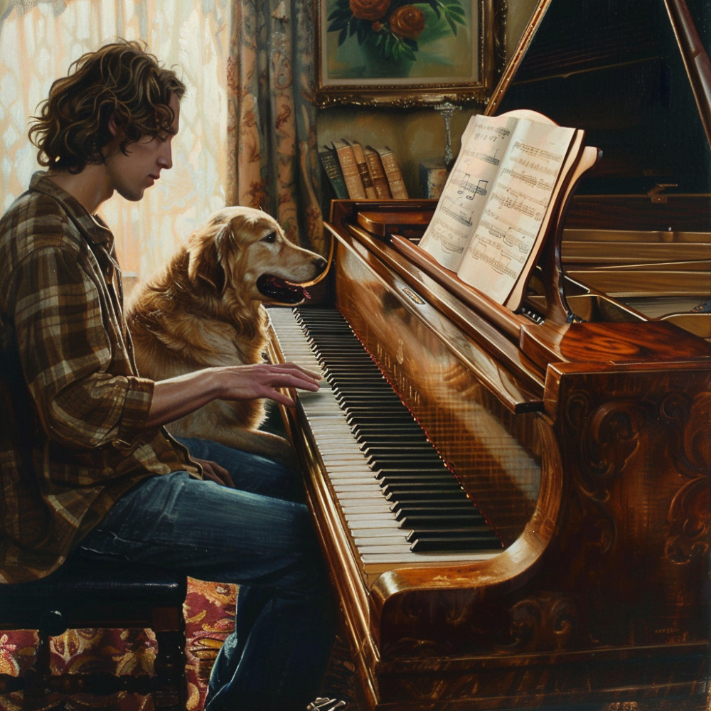 Piano De Mascota De Melodía Calmante