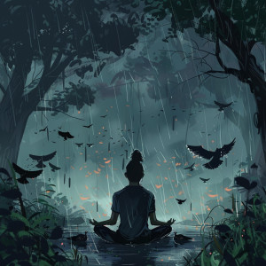 Subdrones的專輯Nature’s Zen: Rain and Binaural Birds Meditation - 78 72 Hz
