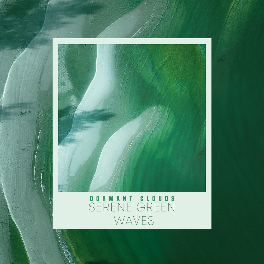 Green Waves Crashing Against Rocks