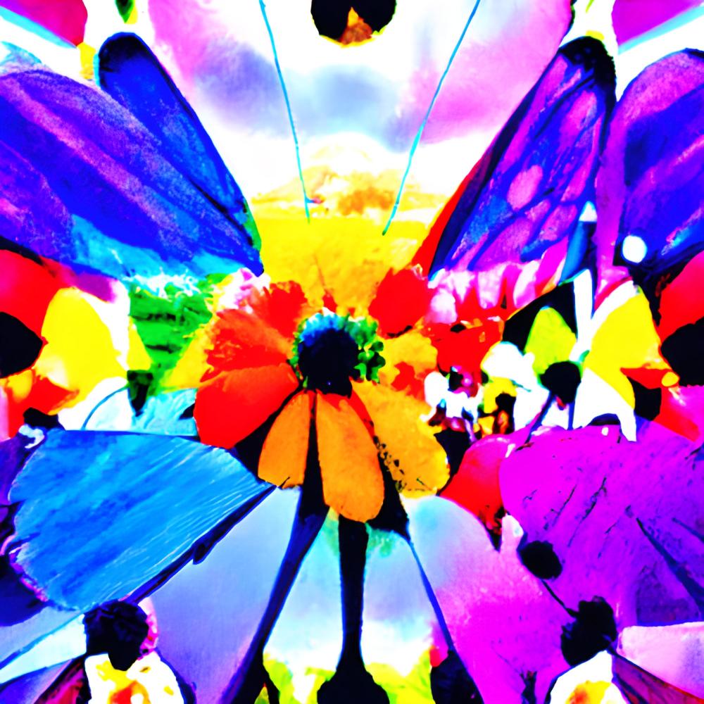 Rainbows And Flowers