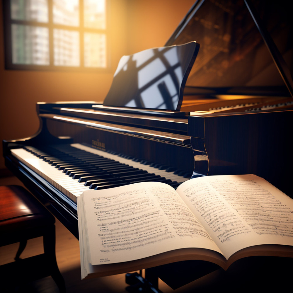 Study Focused Piano Echo