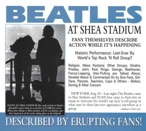 ดาวน์โหลดและฟังเพลง Entering Shea Stadium พร้อมเนื้อเพลงจาก Beatles