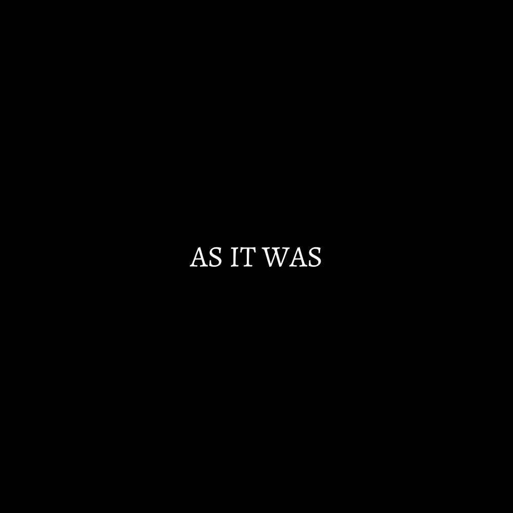 As It Was (Cover)