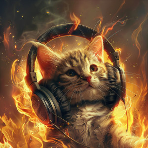 Calming Cat Music的專輯Fire Purr: Cats Relaxing Echoes