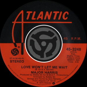 ดาวน์โหลดและฟังเพลง Love Won't Let Me Wait (45 Version) พร้อมเนื้อเพลงจาก Major Harris