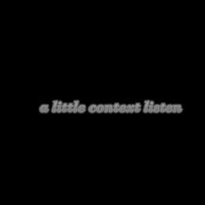 Album a little context listen from sped up baby white