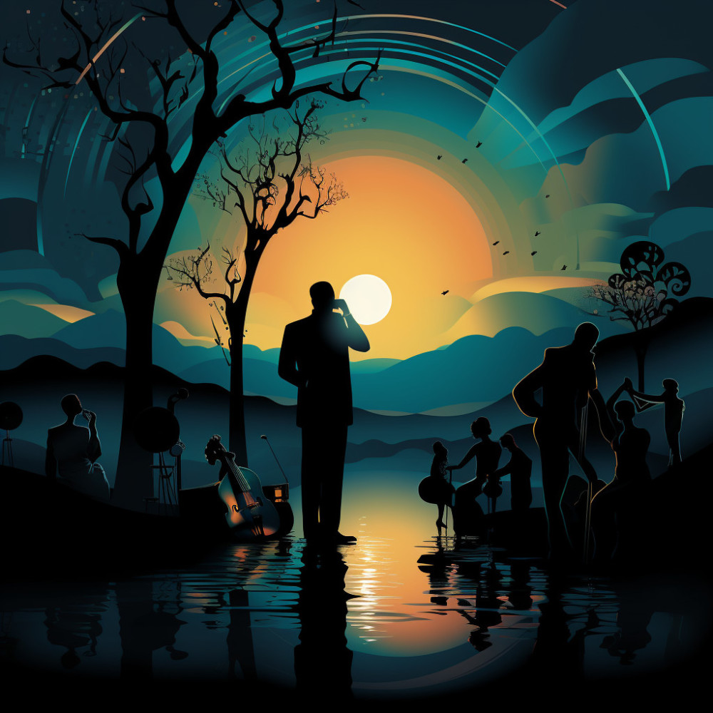 Sunset Jazz Music Elegance