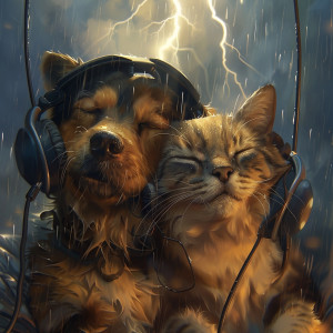 อัลบัม Pets Thunder Music: Soothing Sounds ศิลปิน Sleepy Pets