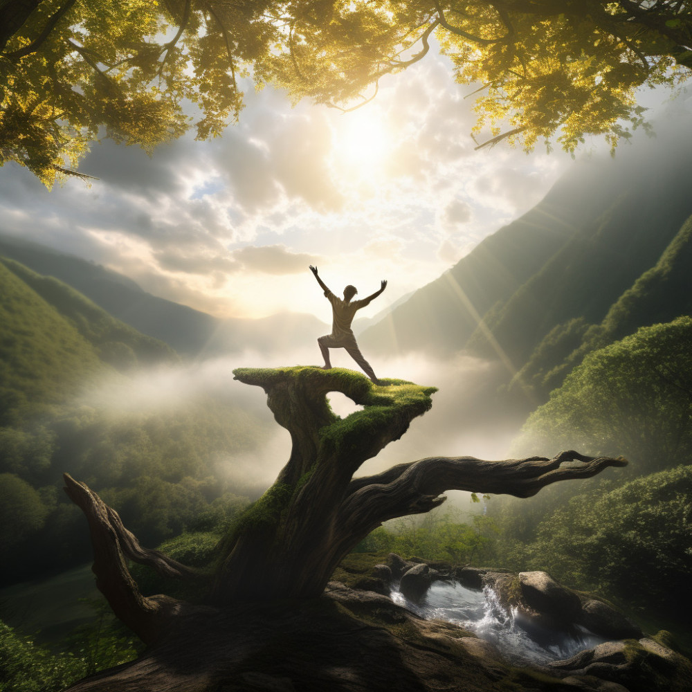 Waterside Whispers Weave with Warrior Poses