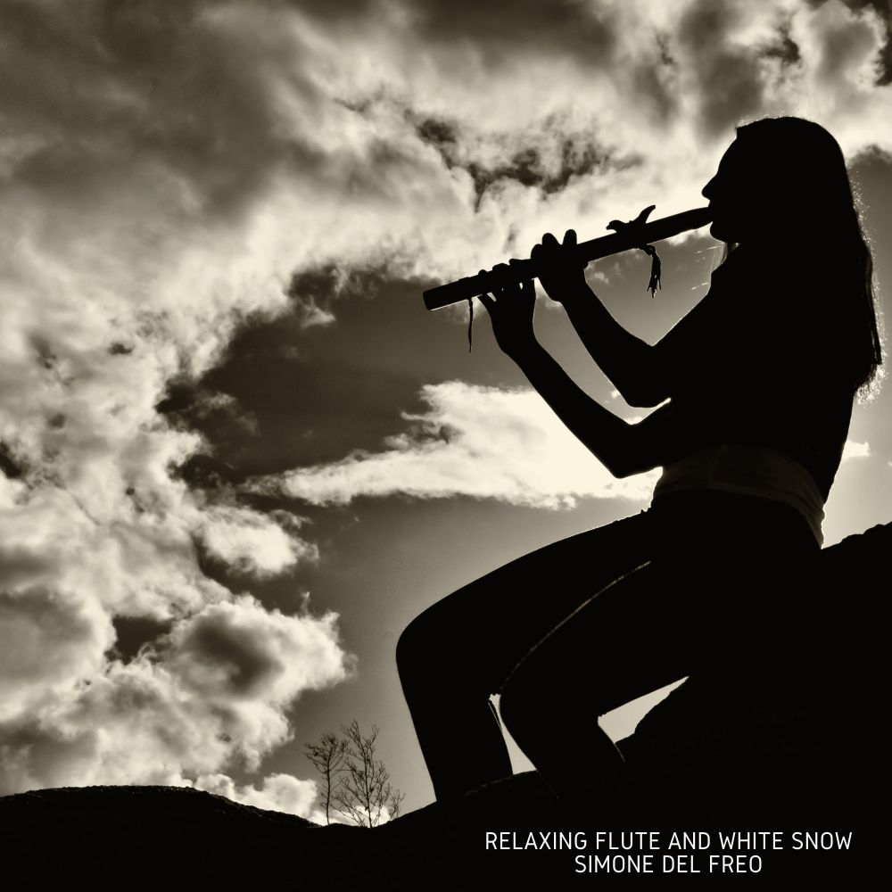 Relaxing Flute and White Snow