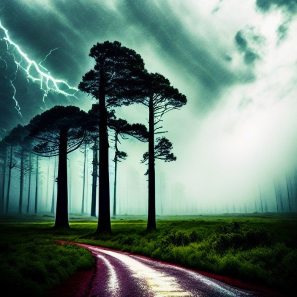 Afternoon Tropical Rain in the Forest 37