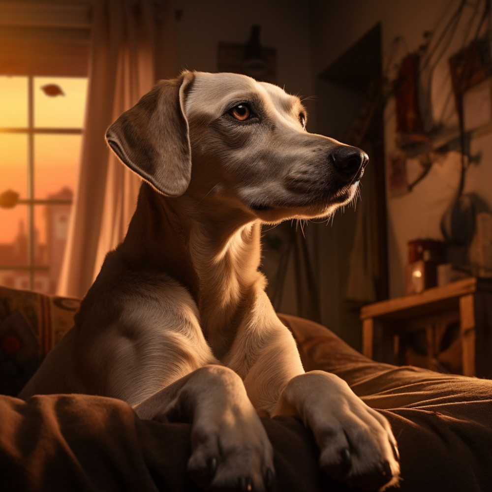 Canine Calm in Ambient Waves