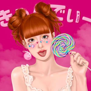 Dengarkan きゃんでぃー (feat. G-L1GHT & drop) (Explicit) lagu dari twin_B dengan lirik