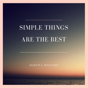 收聽Martin L. Williams的Simple Things Are the Best歌詞歌曲