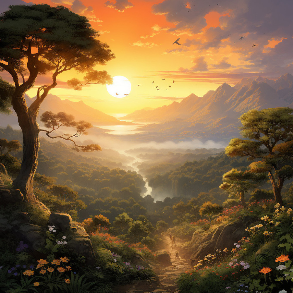 Harmony by the Setting Sun