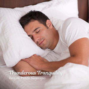Thunderous Tranquility: Rain on Puddle Sleepscapes
