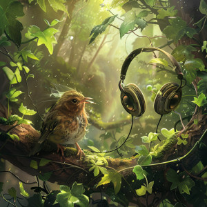 Healing Solfeggio Frequencies的專輯Forest Song Blend: Binaural Rain with Nature's Birds - 78 72 Hz