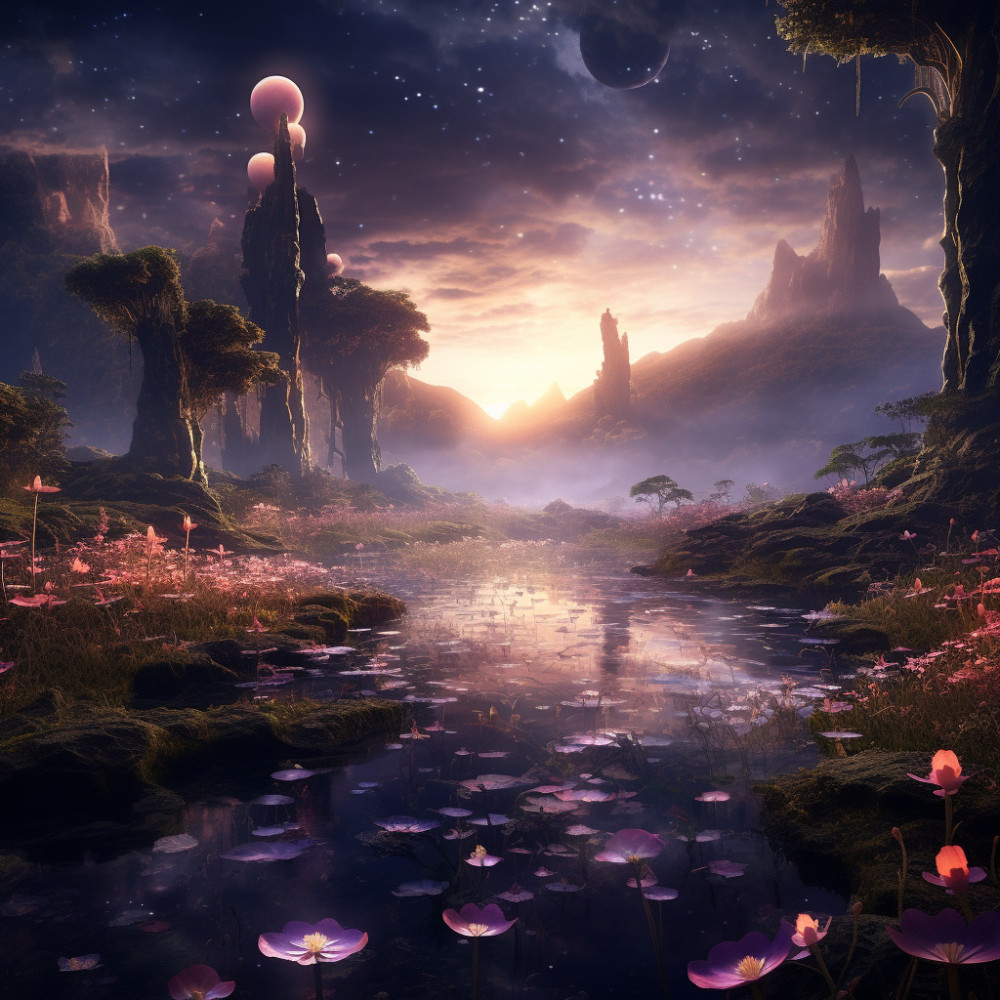 Tranquil Thoughts in Ambient Waves