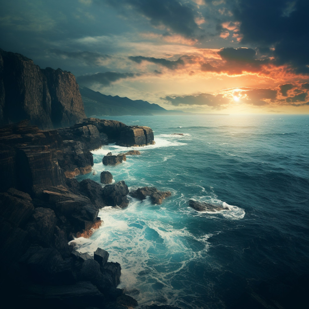Gentle Embrace of Ocean's Calm