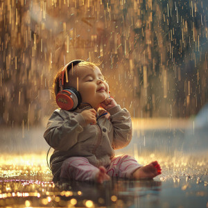 432Hz Powerful Miracle Tones的專輯Binaural Rain Baby: Gentle Lullabies