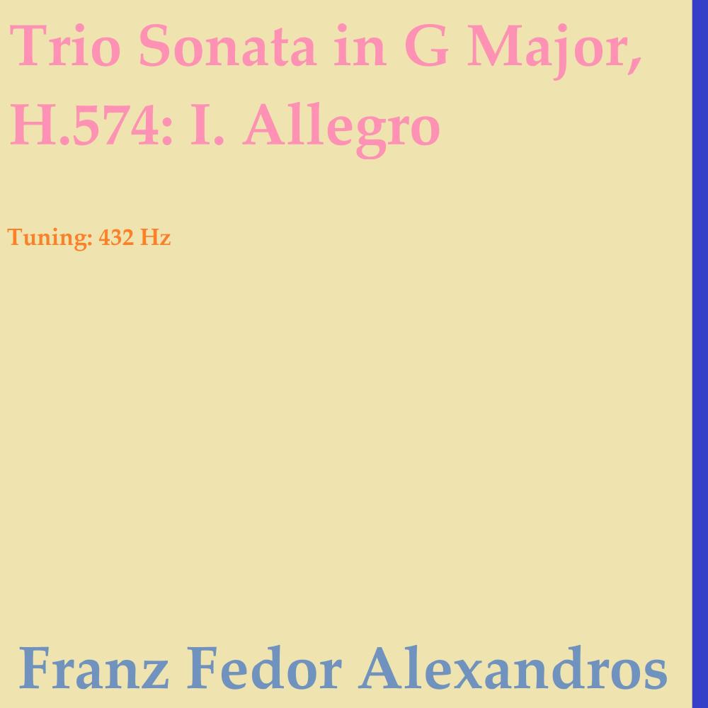Trio Sonata in G Major, H.574: I. Allegro