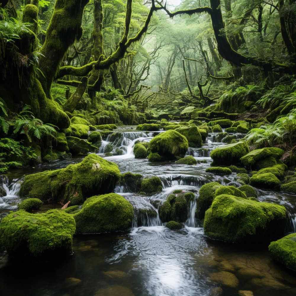 Cascada De Pensamientos Pacíficos