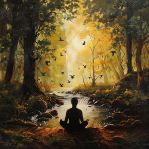 Pure Meditation Music的專輯Nature's Meditation Echo: Creek and Birds in Binaural Serenity - 78 72 Hz